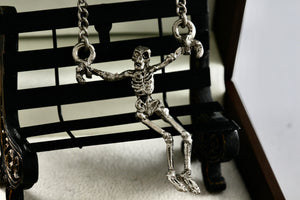 Shackled Skeleton Halloween Themed Costume 20" Necklace