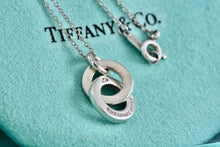 Load image into Gallery viewer, Tiffany &amp; Co. Small Silver Dangling Interlocking Circles Pendant Necklace
