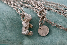 Load image into Gallery viewer, Tiffany &amp; Co. Vintage Teddy Bear Swivel Arms Pendant 18&quot; Chain Necklace
