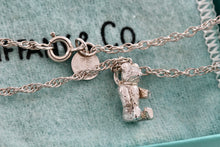 Load image into Gallery viewer, Tiffany &amp; Co. Vintage Teddy Bear Swivel Arms Pendant 18&quot; Chain Necklace
