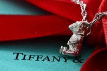 Load image into Gallery viewer, Tiffany &amp; Co. Vintage Teddy Bear Swivel Arms Pendant 18&quot; Chain Necklace
