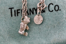 Load image into Gallery viewer, Tiffany &amp; Co. Vintage Teddy Bear Swivel Arms Pendant 18&quot; Chain Necklace
