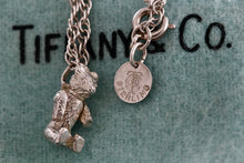 Load image into Gallery viewer, Tiffany &amp; Co. Vintage Teddy Bear Swivel Arms Pendant 18&quot; Chain Necklace
