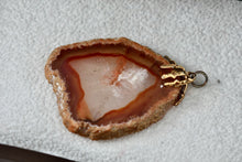 Load image into Gallery viewer, Sliced Carnelian Agate Polished Stone 1.5&quot; Pendant
