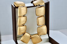 Load image into Gallery viewer, Anne Klein Large Gold Tone Cushion Link Toggle 16&quot; Choker Necklace
