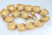 Load image into Gallery viewer, Anne Klein Large Gold Tone Cushion Link Toggle 16&quot; Choker Necklace
