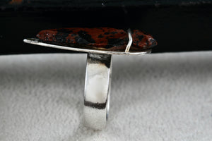 Sterling Silver Native American Arrowhead Hand Made Coin Ring Size 7.5