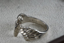 Load image into Gallery viewer, Lisa Lee Creations Vintage Sterling Silver Flying Eagle Bird Signed LLC Ring Size 6.5
