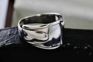 Sterling Silver Handmade Spoon Ring Size 11