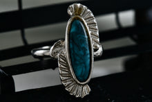 Load image into Gallery viewer, Costume Oval Blue Lapis Fashion Adjustable Ring Size 7
