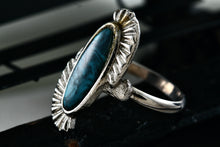 Load image into Gallery viewer, Costume Oval Blue Lapis Fashion Adjustable Ring Size 7
