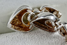 Load image into Gallery viewer, Joseph Esposito Sterling Silver Double Puffy Heart Spades Earrings Signed ESPO SIG 925
