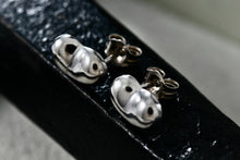 Load image into Gallery viewer, Sterling Silver Small Bean Stud Earrings
