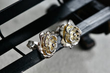 Load image into Gallery viewer, Jacmel Mauritius JCM Sterling Silver Rose Flower Stud Earrings
