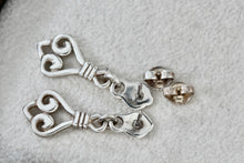 Load image into Gallery viewer, James Avery Retired Sterling Silver Dangle Scroll Earrings
