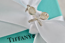 Load image into Gallery viewer, Tiffany &amp; Co. Silver Double Tennis Rackets &amp; Ball Charm Pendant
