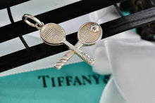 Load image into Gallery viewer, Tiffany &amp; Co. Silver Double Tennis Rackets &amp; Ball Charm Pendant
