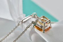 Load image into Gallery viewer, Tiffany &amp; Co. Sterling Silver Sparkler Citrine Pendant 16&quot; Necklace
