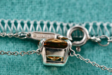 Load image into Gallery viewer, Tiffany &amp; Co. Sterling Silver Sparkler Citrine Pendant 16&quot; Necklace
