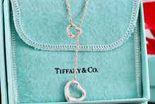 Load image into Gallery viewer, Tiffany &amp; Co. Elsa Peretti Open Hearts Lariat 16-18&quot; Necklace
