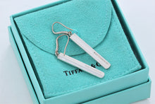 Load image into Gallery viewer, Tiffany &amp; Co. 1837 Silver Dangle Bar Hook Earrings Older Version
