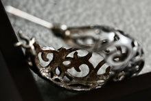 Load image into Gallery viewer, Jezlaine Sterling Silver Scroll Filigree Hoop Earrings
