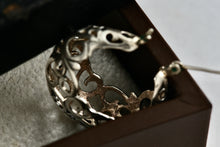 Load image into Gallery viewer, Jezlaine Sterling Silver Scroll Filigree Hoop Earrings
