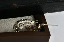 Load image into Gallery viewer, Jezlaine Sterling Silver Scroll Filigree Hoop Earrings
