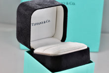 Load image into Gallery viewer, Tiffany &amp; Co. Large White Engagement Ring Presentation Black Suede Box Packaging
