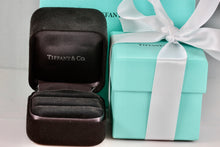 Load image into Gallery viewer, Tiffany &amp; Co. Large Engagement Ring Presentation Black Suede Box Packaging
