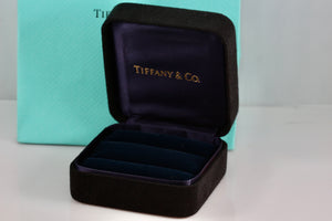 Tiffany & Co. Large Royal Blue Engagement Ring Presentation Box