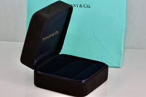 Tiffany & Co. Large Royal Blue Engagement Ring Presentation Box