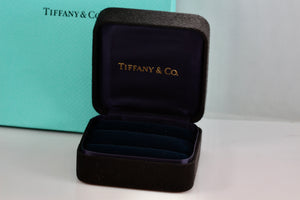 Tiffany & Co. Large Royal Blue Engagement Ring Presentation Box