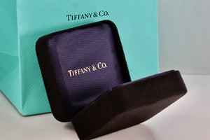 Tiffany & Co. Large Royal Blue Engagement Ring Presentation Box