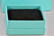 Load image into Gallery viewer, Tiffany &amp; Co. Small Black Suede Gray Necklace Presentation Box Packaging
