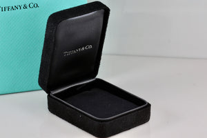 Tiffany & Co. Small Black Suede Silk Necklace Presentation Box Packaging