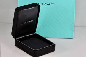 Tiffany & Co. Small Black Suede Silk Necklace Presentation Box Packaging