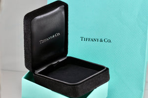 Tiffany & Co. Small Black Suede Silk Necklace Presentation Box Packaging