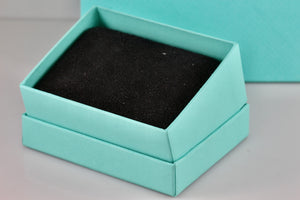 Tiffany & Co. Small Black Suede Silk Necklace Presentation Box Packaging