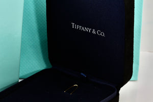 Tiffany & Co. Large Black Suede Royal Blue Presentation Box Packaging