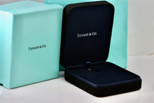 Load image into Gallery viewer, Tiffany &amp; Co. Large Black Suede Royal Blue Presentation Box Packaging
