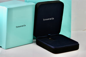 Tiffany & Co. Large Black Suede Royal Blue Presentation Box Packaging