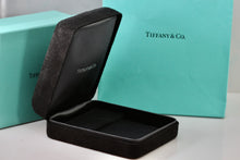 Load image into Gallery viewer, Tiffany &amp; Co. Large Black Suede Silk Earrings Presentation Box Packaging
