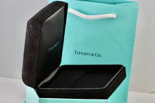 Load image into Gallery viewer, Tiffany &amp; Co. Large Black Suede Silk Earrings Presentation Box Packaging
