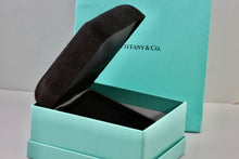 Load image into Gallery viewer, Tiffany &amp; Co. Large Black Suede Silk Earrings Presentation Box Packaging
