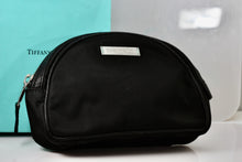 Load image into Gallery viewer, Tiffany &amp; Co. Small Black &amp; Teal Blue Make-Up Bag Purse
