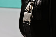 Load image into Gallery viewer, Tiffany &amp; Co. Small Rectangle Black &amp; Teal Blue Make-Up Bag Purse
