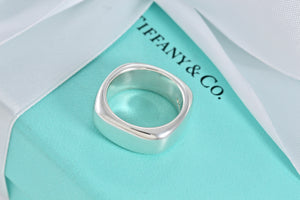 Tiffany & Co. Silver Square Cushion Ring Size 6.5