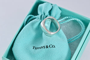 Tiffany & Co. Silver Square Cushion Ring Size 6.5