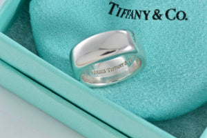 Tiffany & Co. Silver Square Cushion Ring Size 6.5